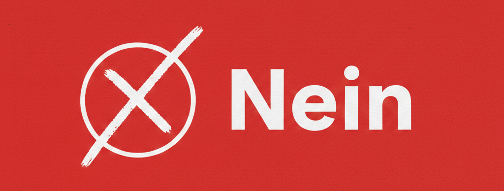 NEIN - Stimmen Sie mit NEIN beim Bürgerentscheid